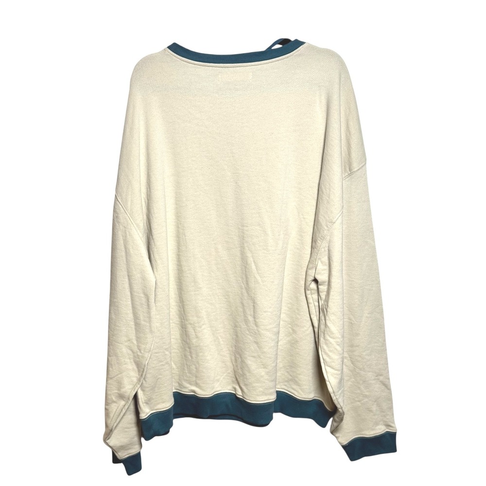 We The Free Free People Classic Crew Colorblock Sweatshirt | NWOT | Size XL - Picture 5 of 7